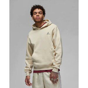 New Men's Air Jordan Essentials Fleece Pullover Hoodie Cream DQ7466-206 –Size XL